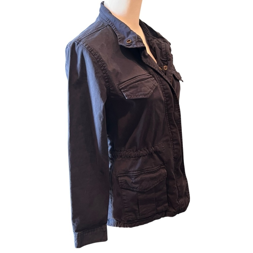 Hinge Designed in Seattle Utility Jacket XS Blue Four Pocket Drawstring - Picture 5 of 7